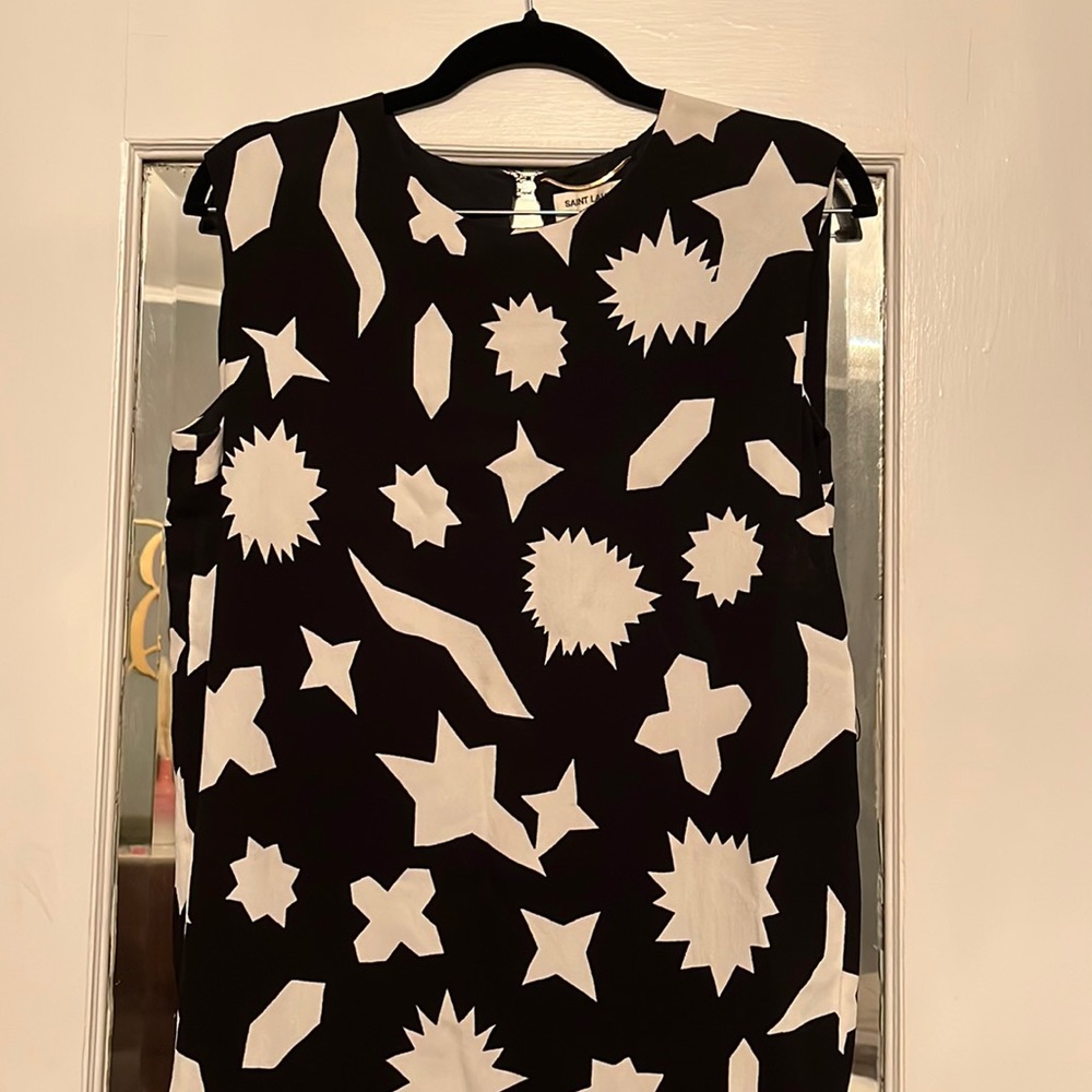 Saint Laurent geometric Avante Garde dress